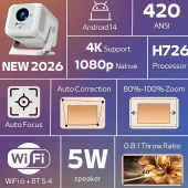 Reagle Full HD 4K 420 ANSI Android 14